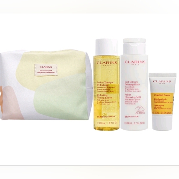 Cleansing Essentiels Set -Normal to Dry Skin by Clarins for Women - 4 Pc Kit Set - Picture 1 of 8